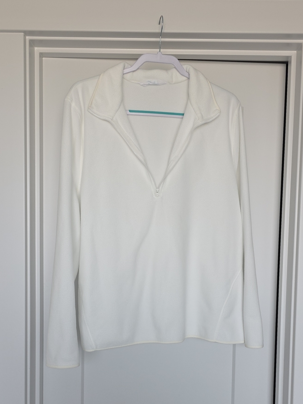 Primark White Half-Zip Cowl Neck Sweater